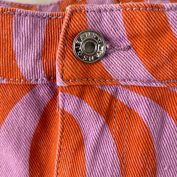 Momokrom Swirl Abstract Print Denim Mini Skirt [XL/Size 14] - Picture 6 of 12